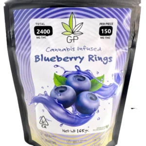 Cannabis Infused Blueberry Rings - THC 2400mg
