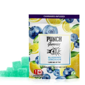 Punch Extreme Gummies - Blueberry Lemonade - THC 1000mg