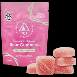 The Cookie Factory - Sour Gummies - 1000mg THC