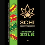 3Chi Delta 8 THC Vape Cartridge with Botanical Derived Terpenes – Incredible Hulk