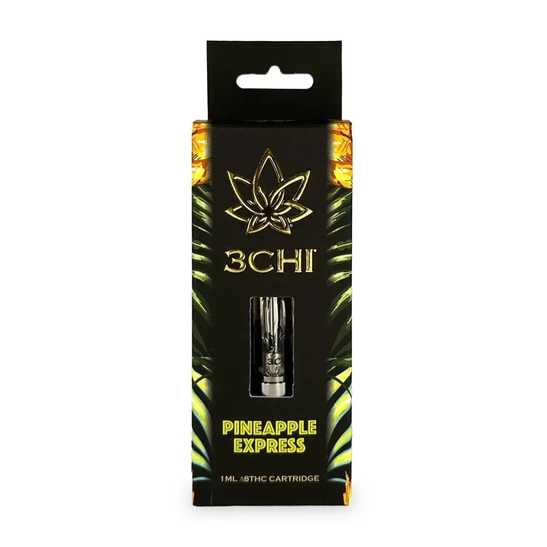 3Chi-Pineapple-Express-Delta-8-THC-Vape-Cartridge-with-Botanical-Derived-Terpenes-Box-scaled 3Chi Delta 8 THC Vape Cartridge with Botanical Derived Terpenes – Pineapple Express - Image 1