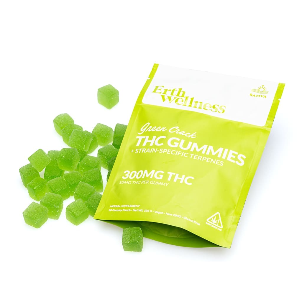 Erth-Wellness-THC-Live-Resin-Gummies-Green-Crack-Combo Erth Wellness THC Live Resin Gummies – Green Crack - Image 1