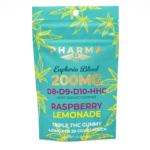 PharmaTHC Euphoria Blend Gummies – Raspberry Lemonade (4000 mg Total Cannabinoids) - Image 2