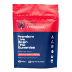 Pure Roots Botanicals THC Live Rosin Gummies – Strawberry Frost (200 mg Total Delta 9 THC) - Image 2