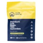 Pure Roots Botanicals THC Live Rosin Gummies – Pineapple Paradise (200 mg Total Delta 9 THC) - Image 2