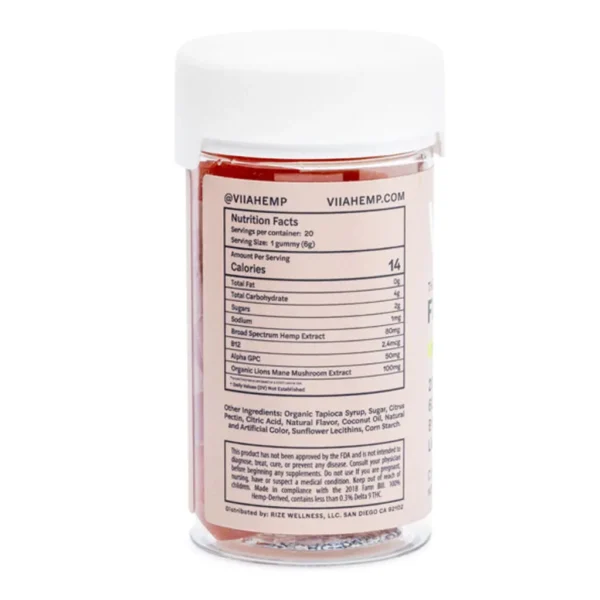 VIIA CBG and CBD Flowstate Focus Gummies – THC Free - Image 3