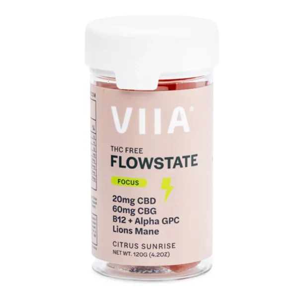 VIIA CBG and CBD Flowstate Focus Gummies – THC Free - Image 2
